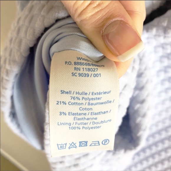 Boden Quilted Blue Sleeveless Dress 10 R & 14L - Picture 5 of 8